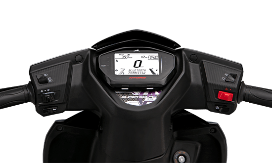 TVS Ntorq 125 Marvel Captain America edition LCD dash